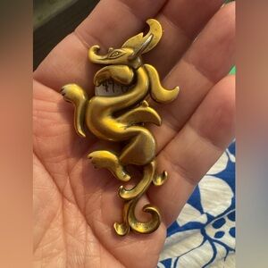 Gold Dragon Brooch